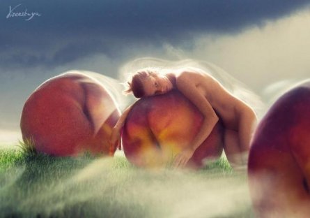 Peaches fields («Passion garden» series)